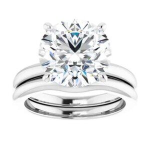 1 Carat Certified Round Lab Grown Diamond Engagement Ring